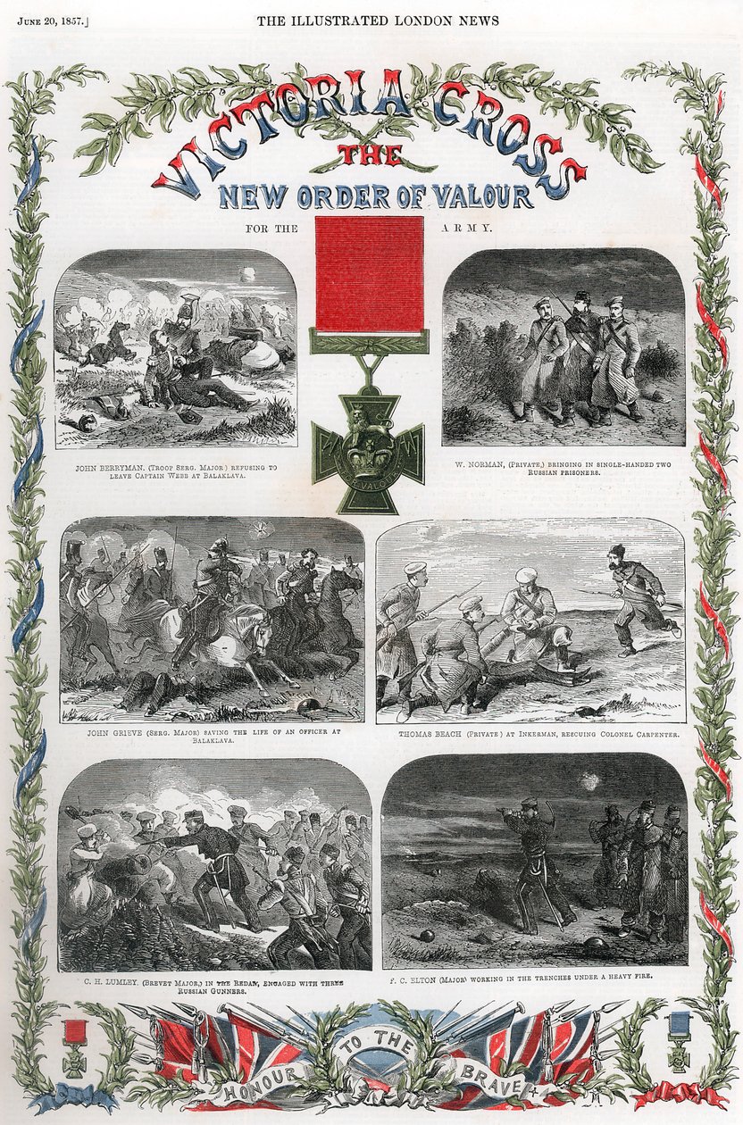 Croix de Victoria, distinction britannique pour bravoure, 1857 - Unbekannt