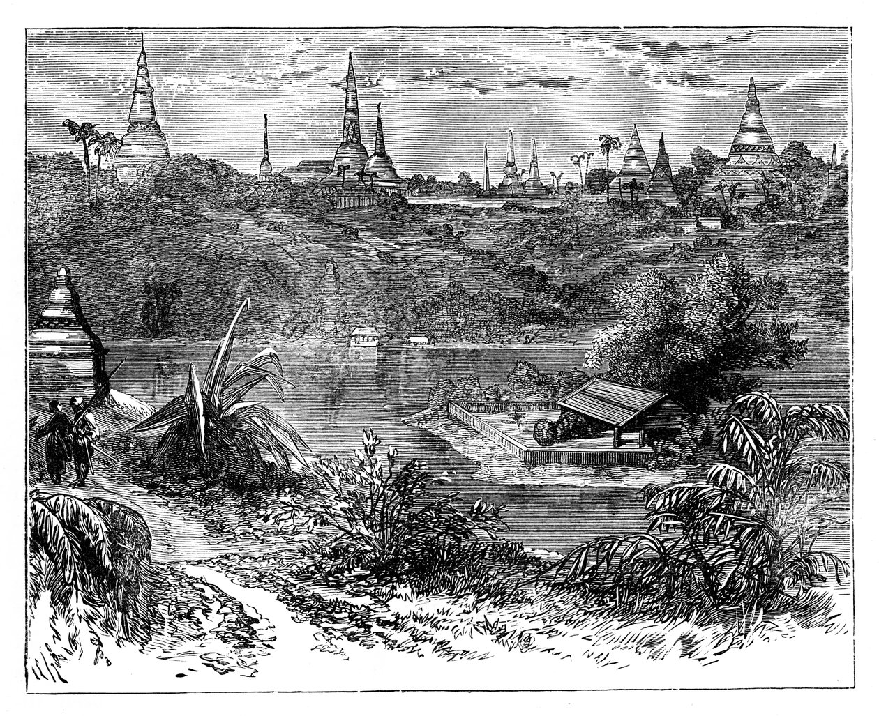 Vue près de Rangoon, Birmanie, c1888 - Unbekannt
