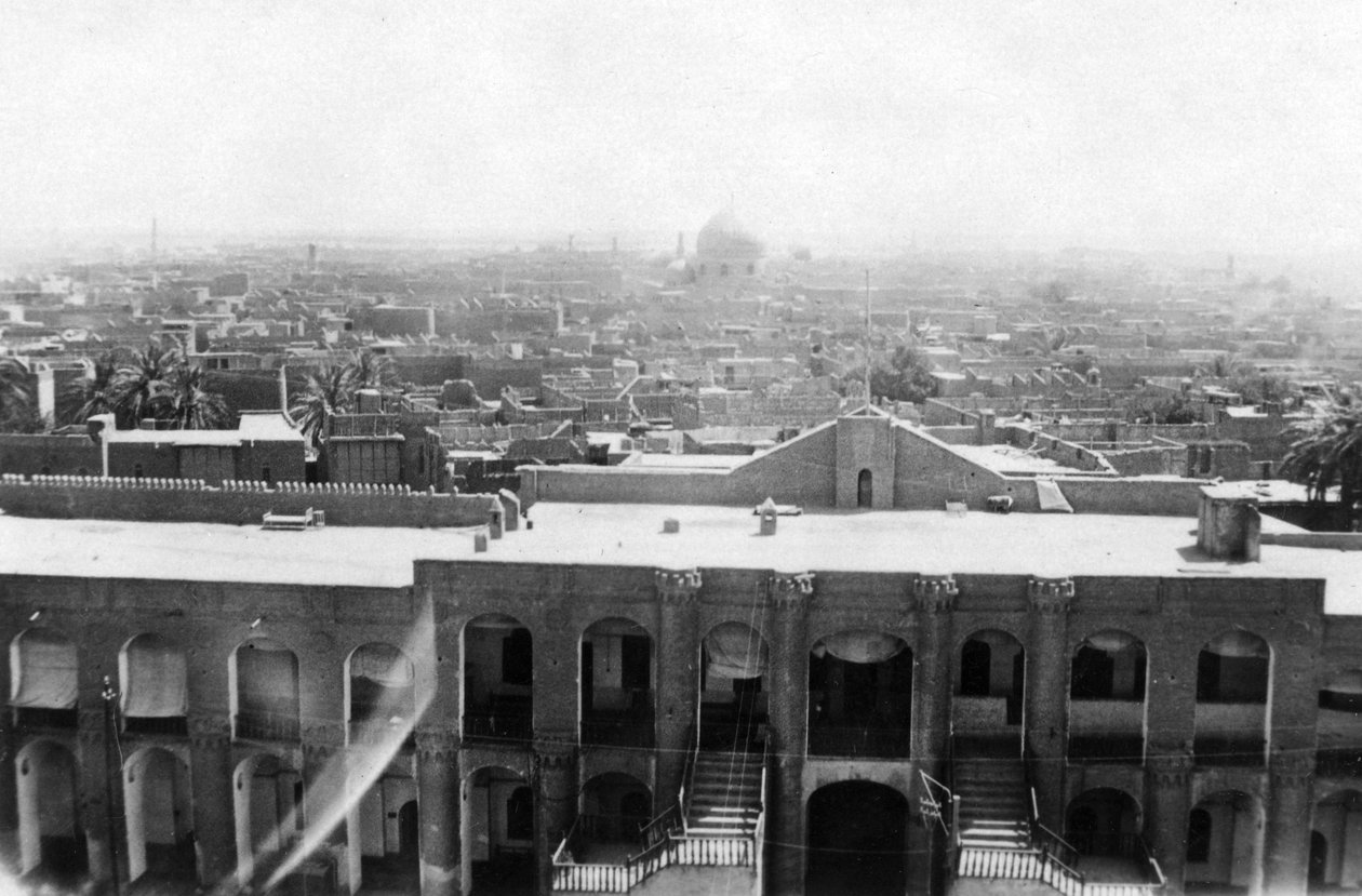 Vue de Bagdad depuis une tour de bloc, 31ème hôpital général britannique, Mésopotamie, Première Guerre mondiale, 1918 - Unbekannt