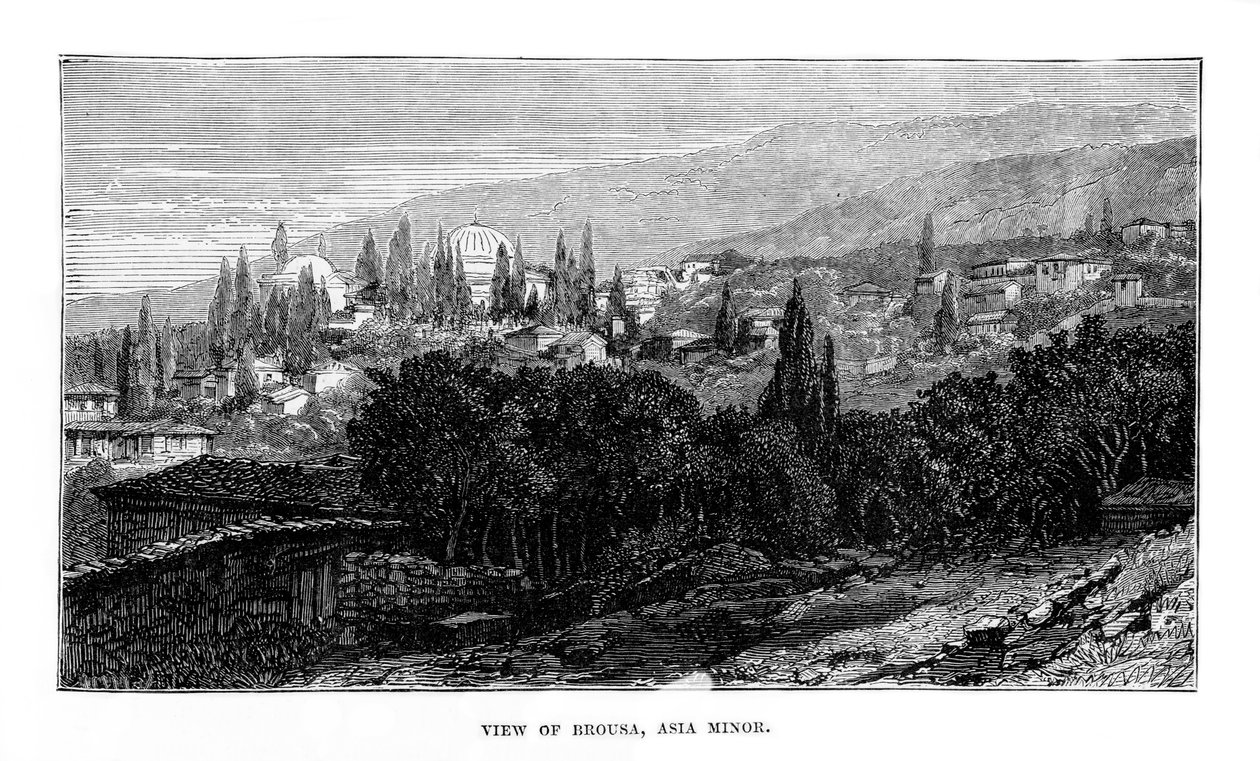 Vue de Brousa, Asie Mineure, 19ème siècle - Unbekannt