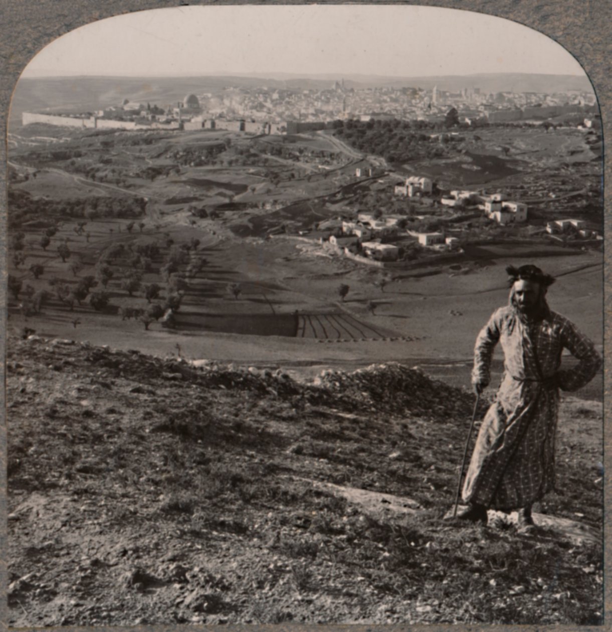 Vue de Jérusalem depuis le mont Scopus, vers 1900 - Unbekannt