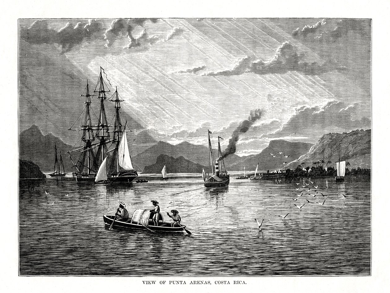 Vue de Punta Arenas, Costa Rica, 1877 - Unbekannt