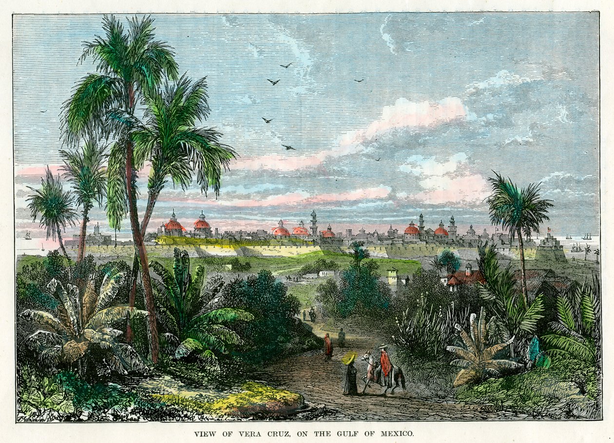 Vue de Vera Cruz, sur le golfe du Mexique, Mexique - Unbekannt