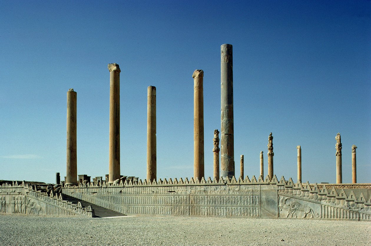 Vue des colonnes de l