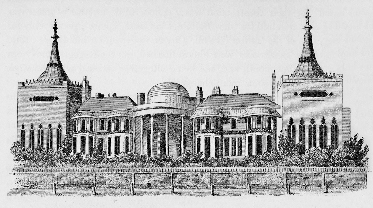 Vue du Pavillon prise de la bibliothèque circulante de Wright, mai 1818, 1939 - Unbekannt