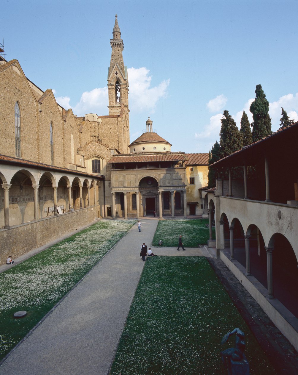 Vue de la chapelle Pazzi, la façade et le campanile (photo) - Unbekannt