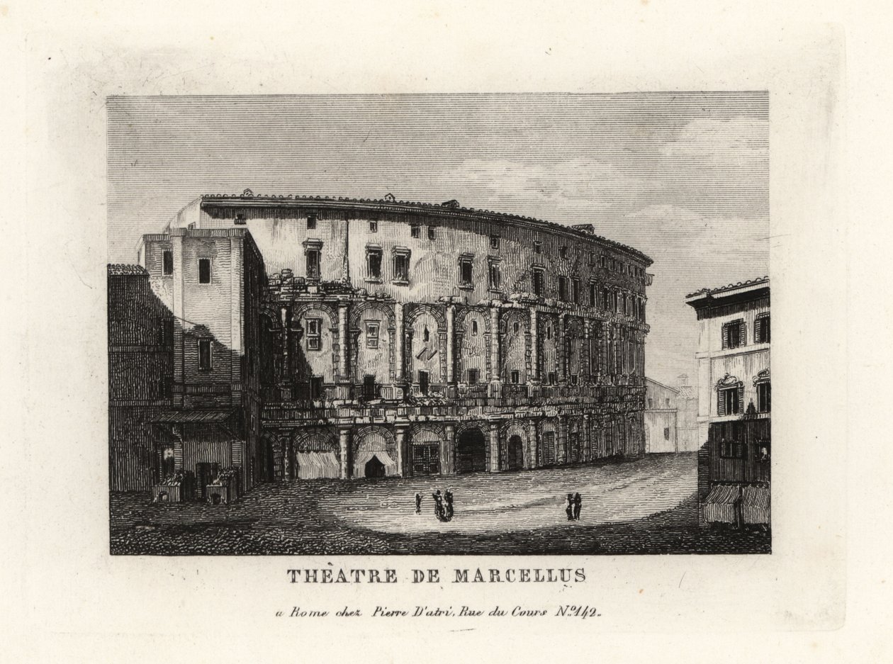 Vue du Théâtre de Marcellus, Rome - Unbekannt
