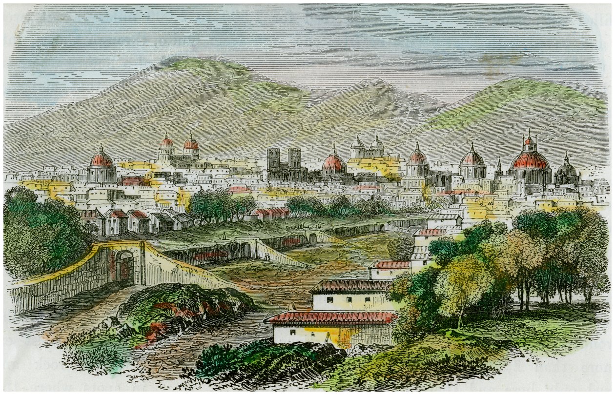 Vue de la ville de Cuzco, Pérou, vers 1875 - Unbekannt