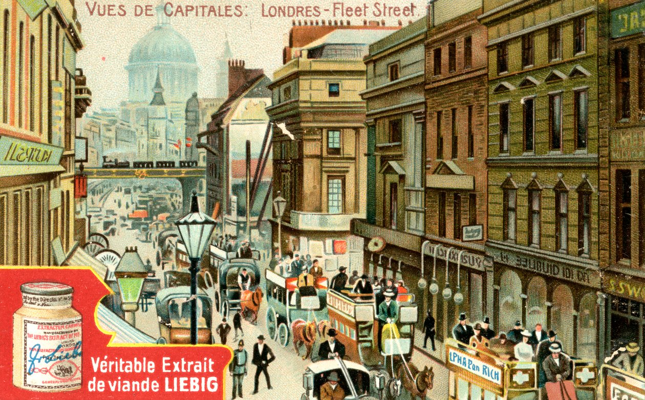 Vues des capitales : Fleet Street, Londres, vers 1900 - Unbekannt