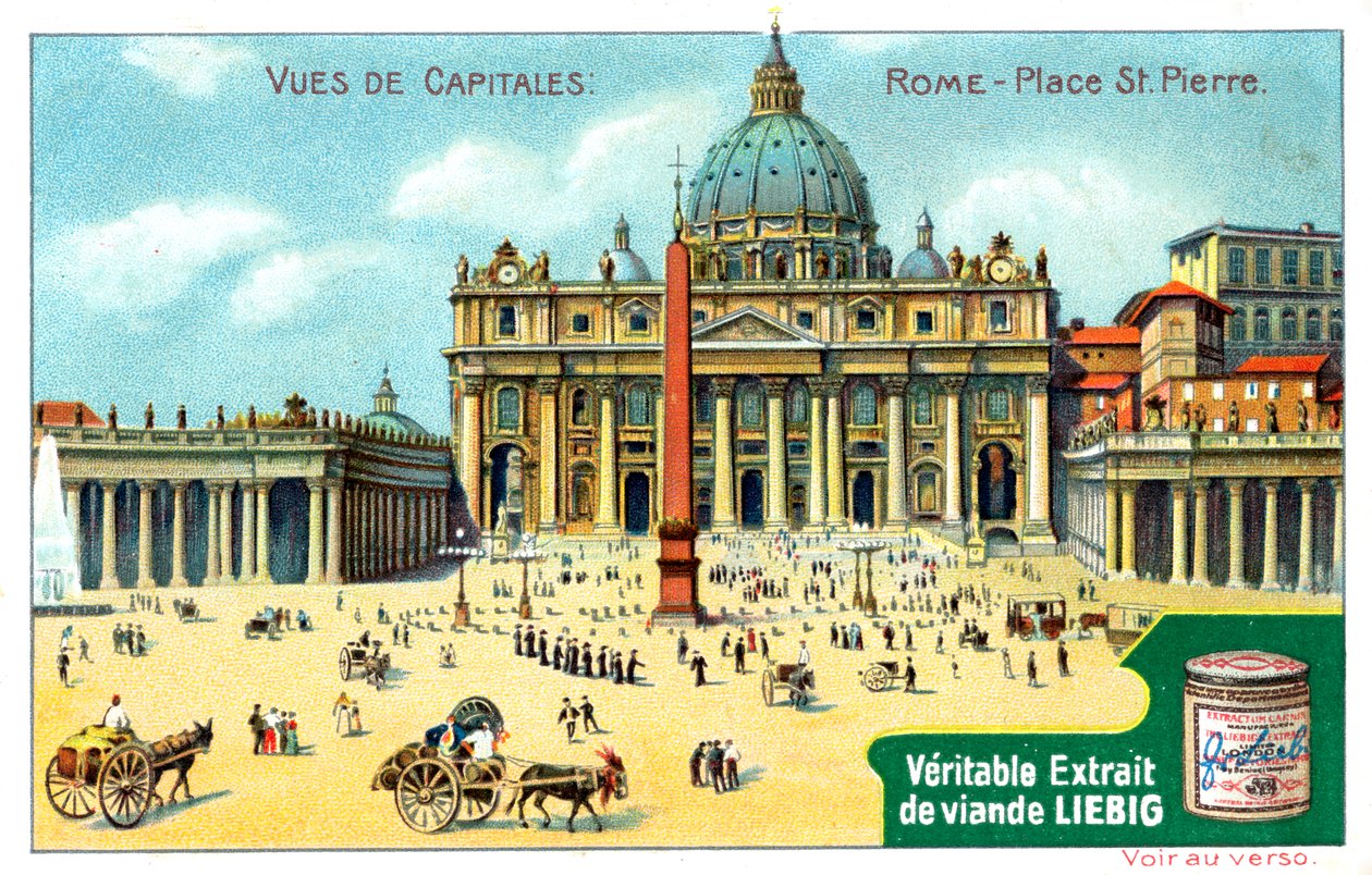 Vues des capitales : Place Saint-Pierre, Rome, c1900 - Unbekannt