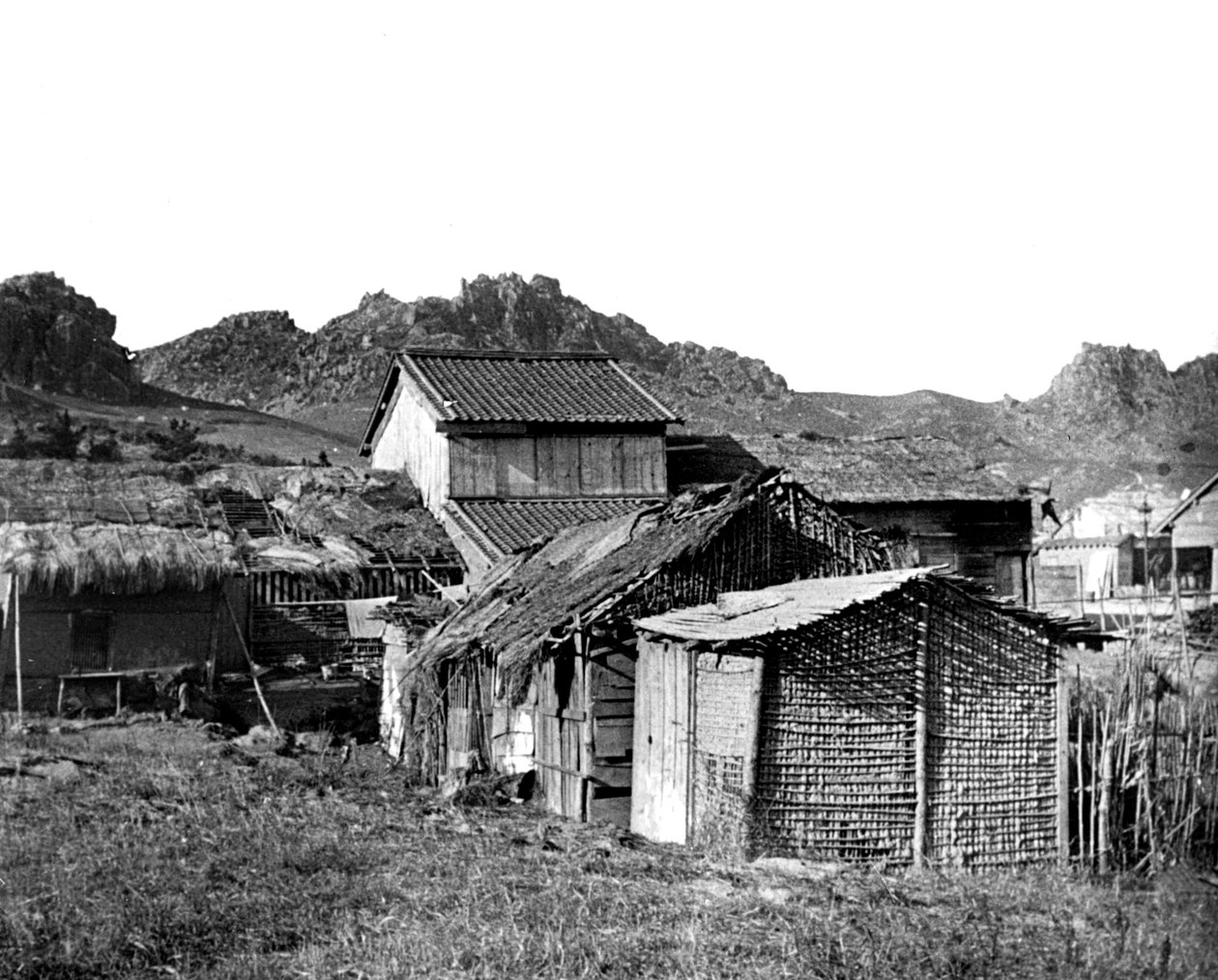 Huttes de village en Corée - Unbekannt