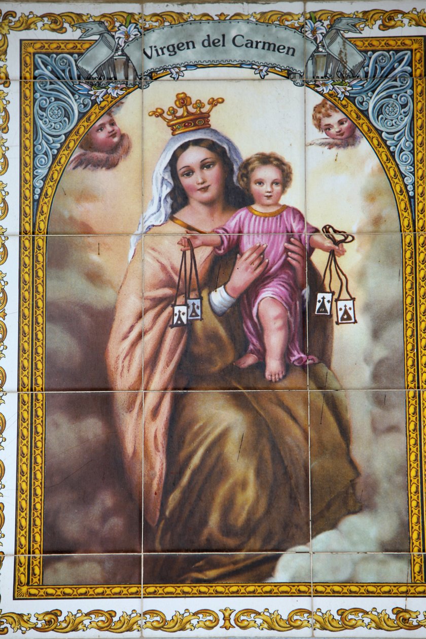 Mosaïque de la Vierge del Carmen, Malaga, Espagne - Unbekannt