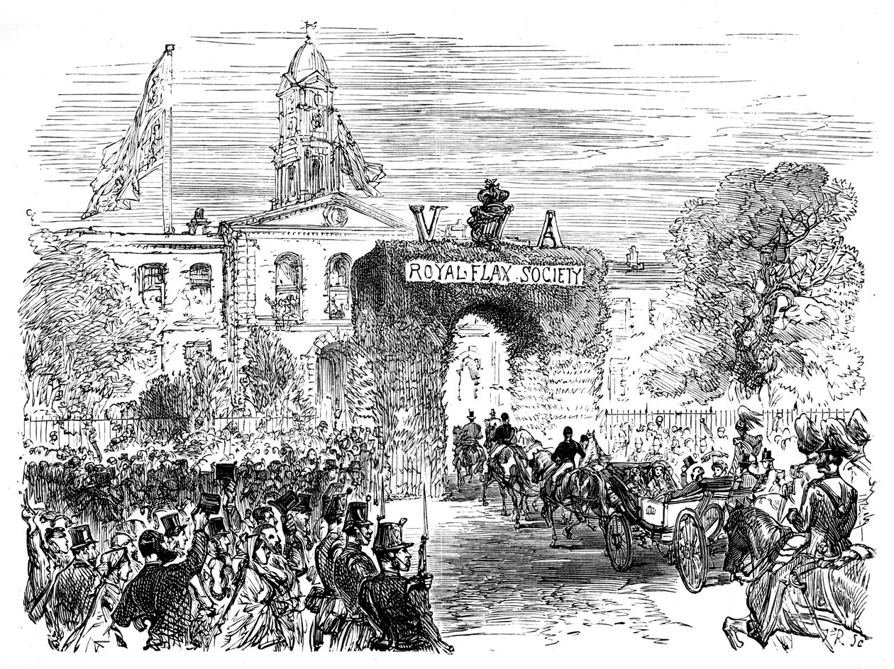 Visite de la reine et du prince Albert au Linen Hall, Belfast, c1850s, c1888 - Unbekannt