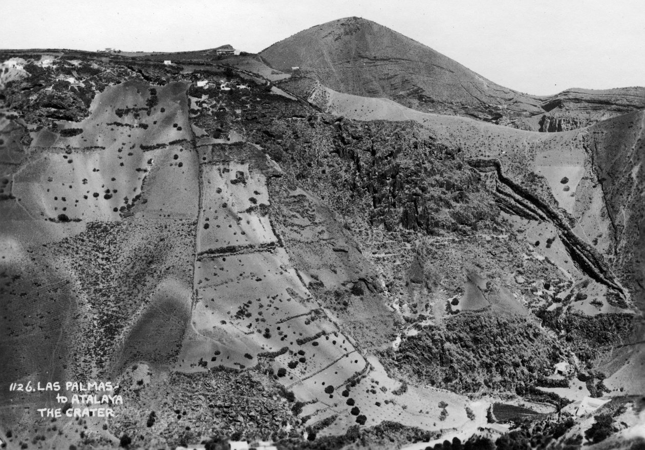 Cratère volcanique entre Las Palmas et Atalaya, Grande Canarie, Îles Canaries, Espagne, 20e siècle - Unbekannt