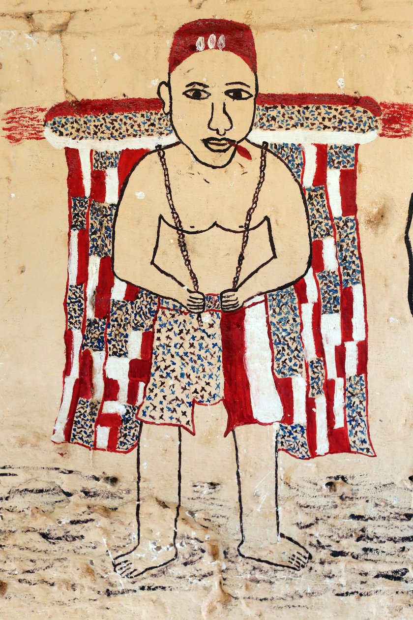 Peinture murale vaudou sur un couvent. Togoville, Togo - Unbekannt