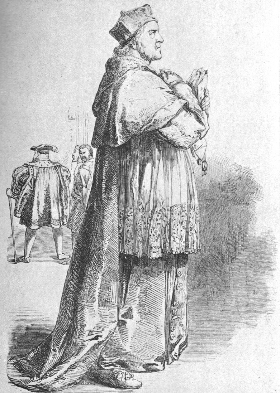 W. Macready en Cardinal Wolsey, milieu du 19ème siècle, 1901 - Unbekannt
