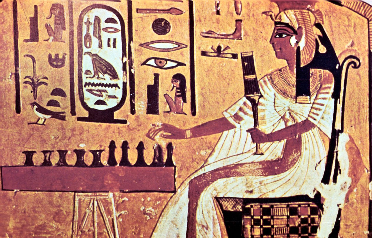 Peinture murale de la tombe de Néfertari, Thèbes, Égypte ancienne, 19e dynastie - Unbekannt