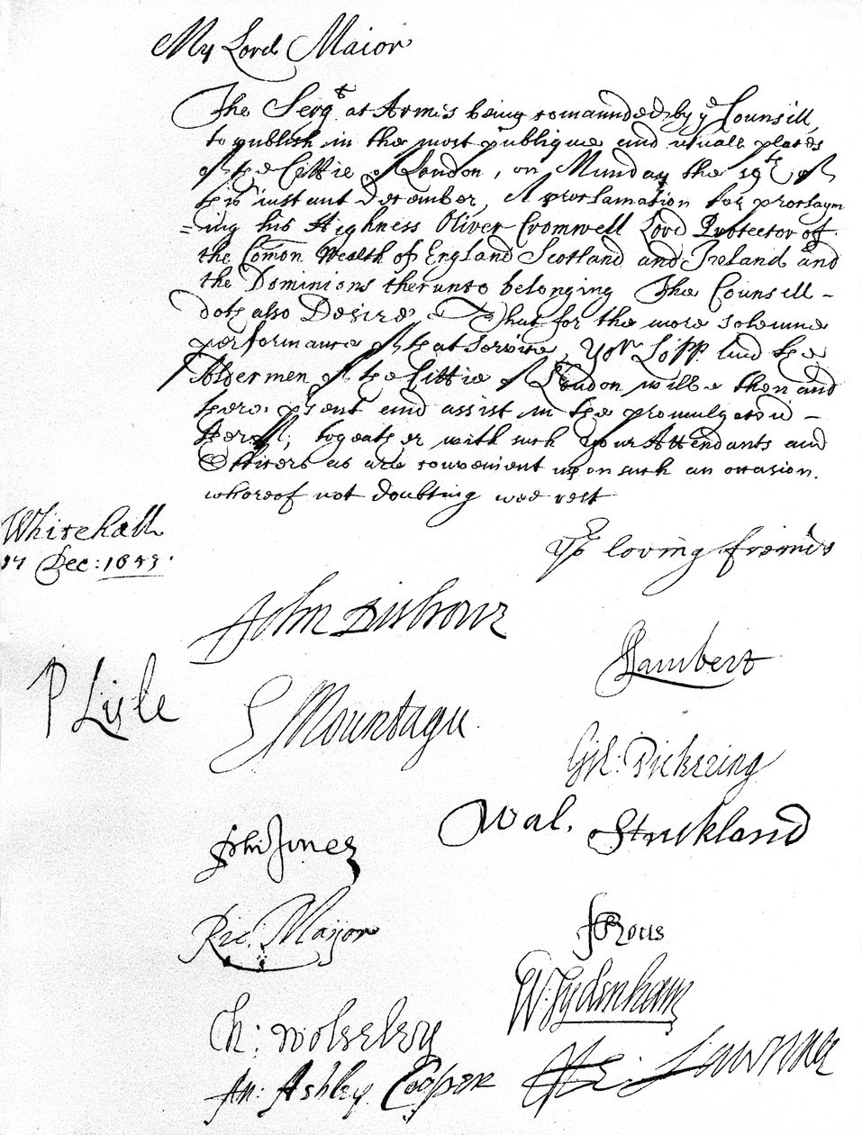Mandat du Conseil d