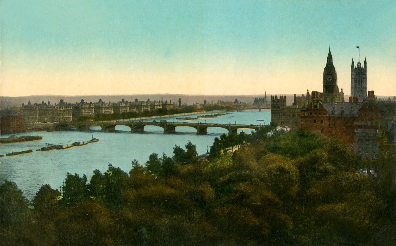 Pont de Westminster, Londres, vers 1910 - Unbekannt