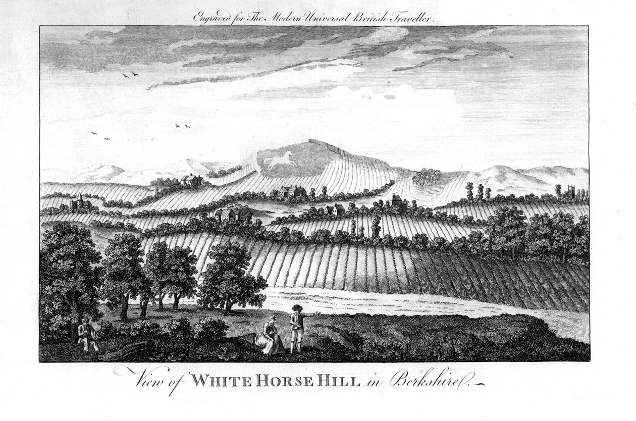 Colline du Cheval Blanc, Berkshire, fin du XVIIIe siècle - Unbekannt