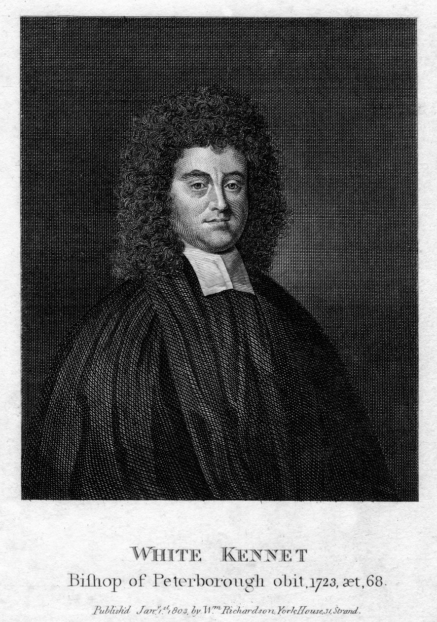 White Kennet 1660-1728, historien et évêque de Peterborough, 1803 - Unbekannt