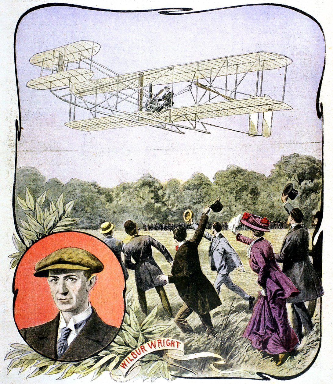 Premier vol de Wilbur Wright en Europe à l