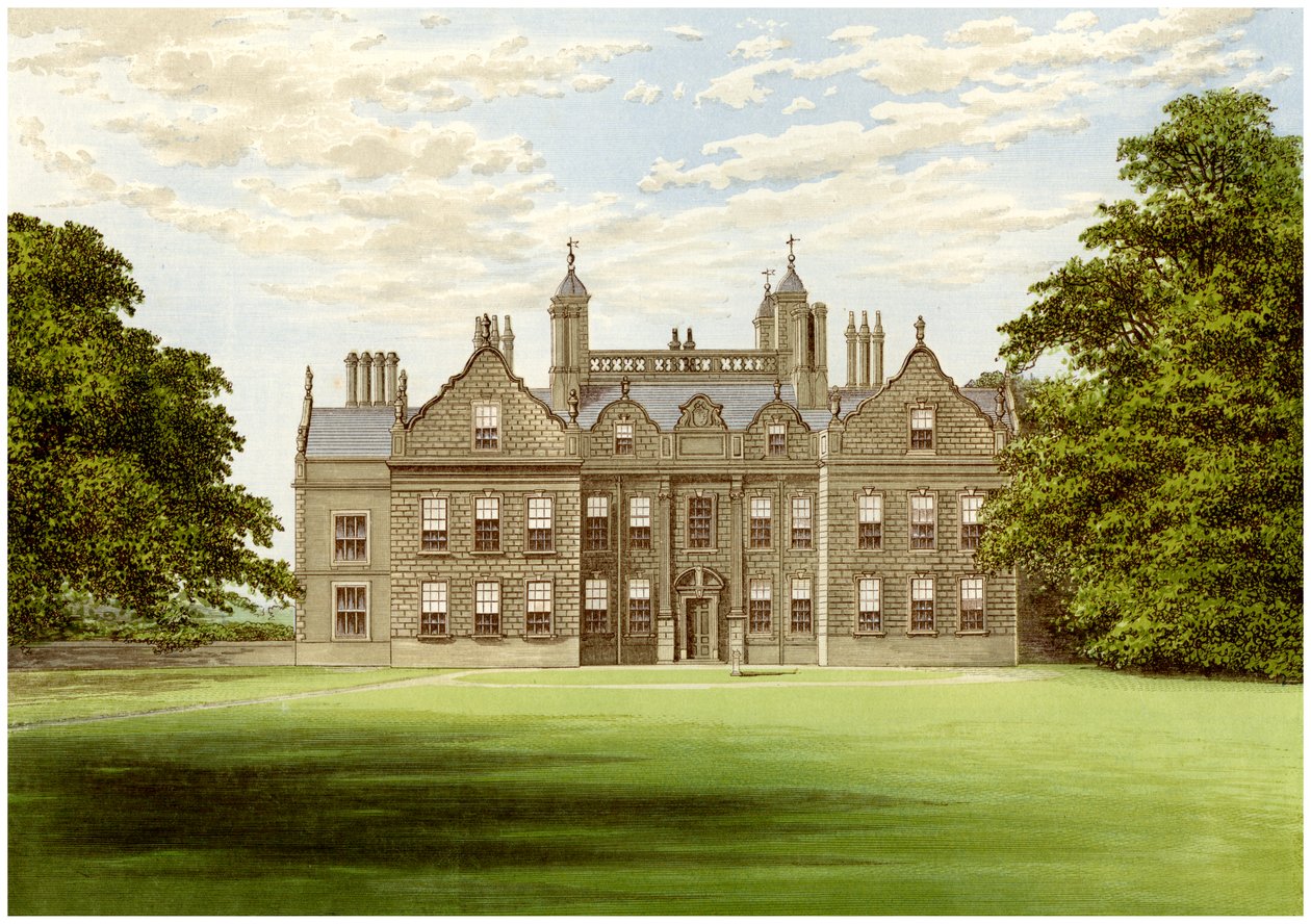 Willesley Hall, Derbyshire, maison du comte de Loudoun, vers 1880 - Unbekannt