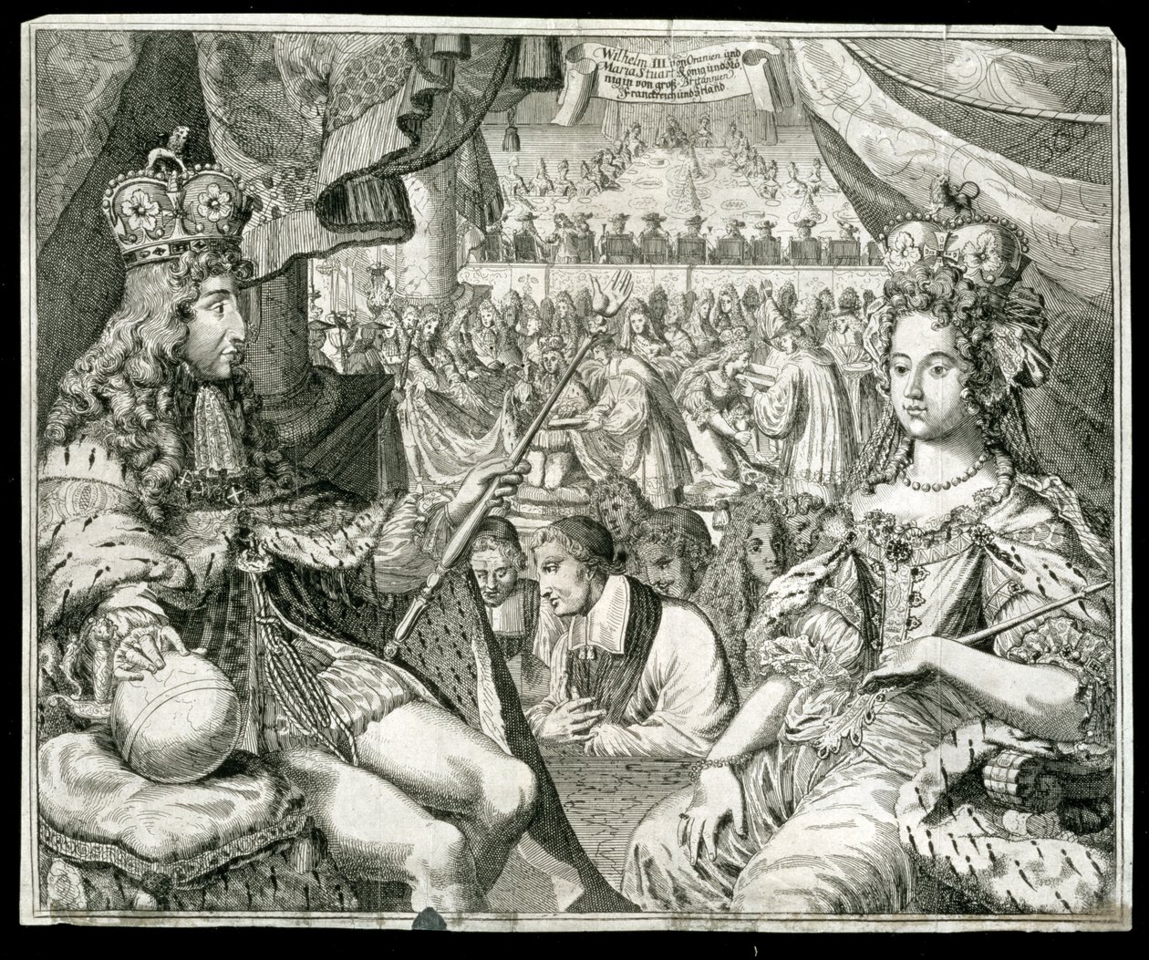 Guillaume III et Marie II, roi et reine de Grande-Bretagne et d
