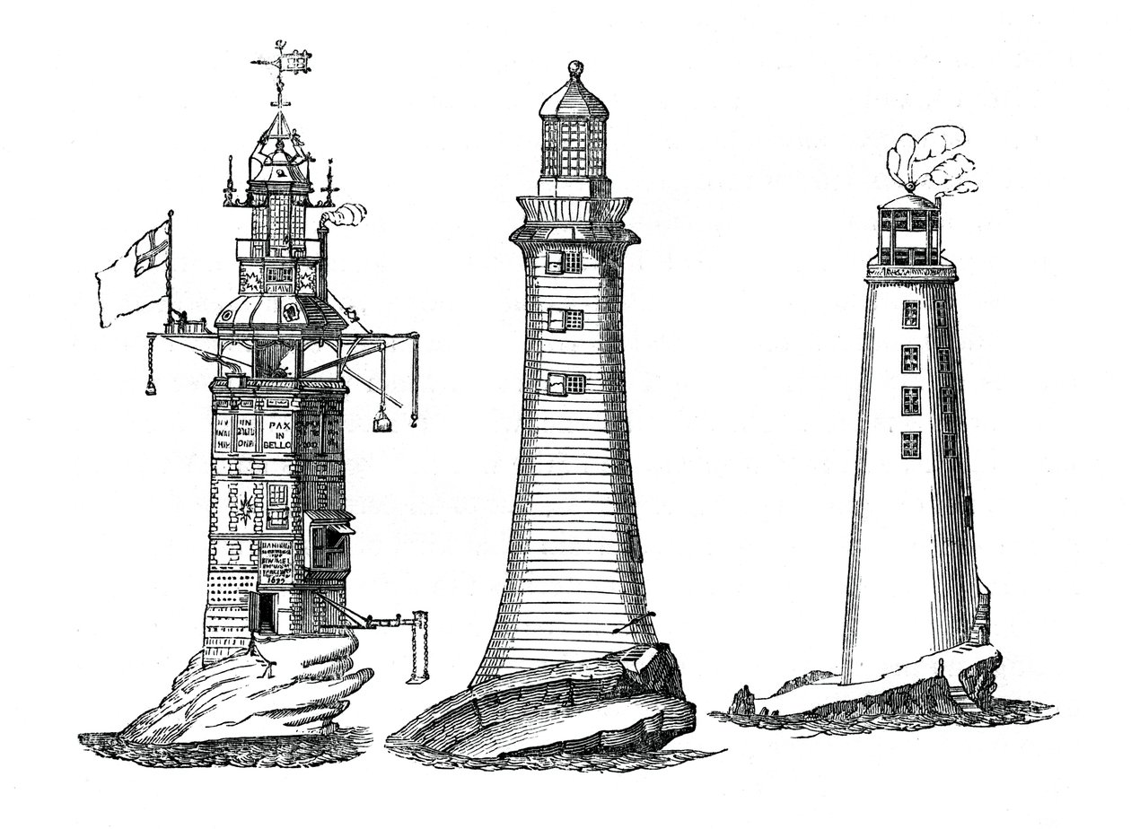 Phares de Winstanley, Smeaton et Rudyerd, 1833 - Unbekannt
