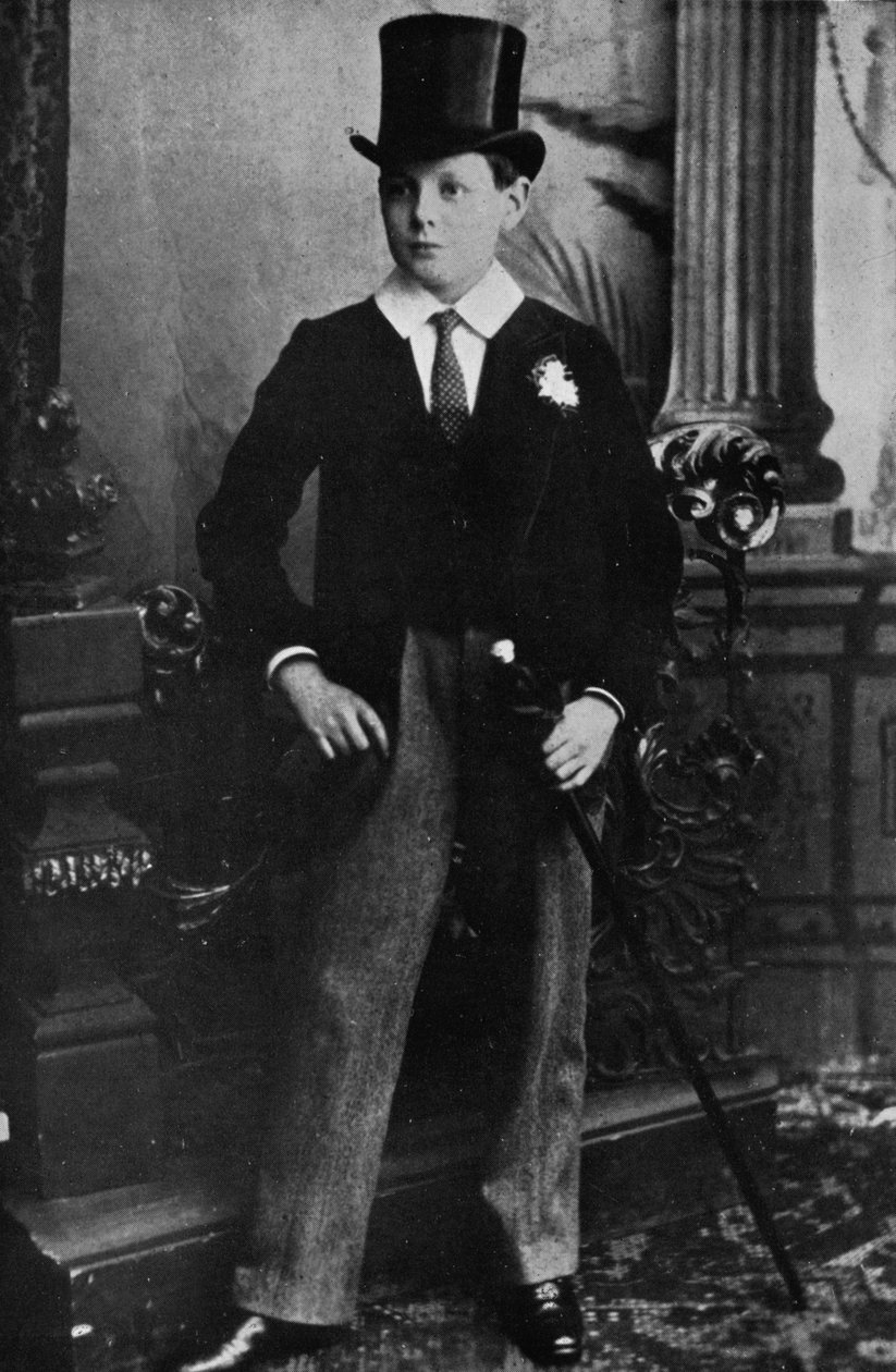 Winston Churchill en écolier à Harrow en 1889, 1945 - Unbekannt