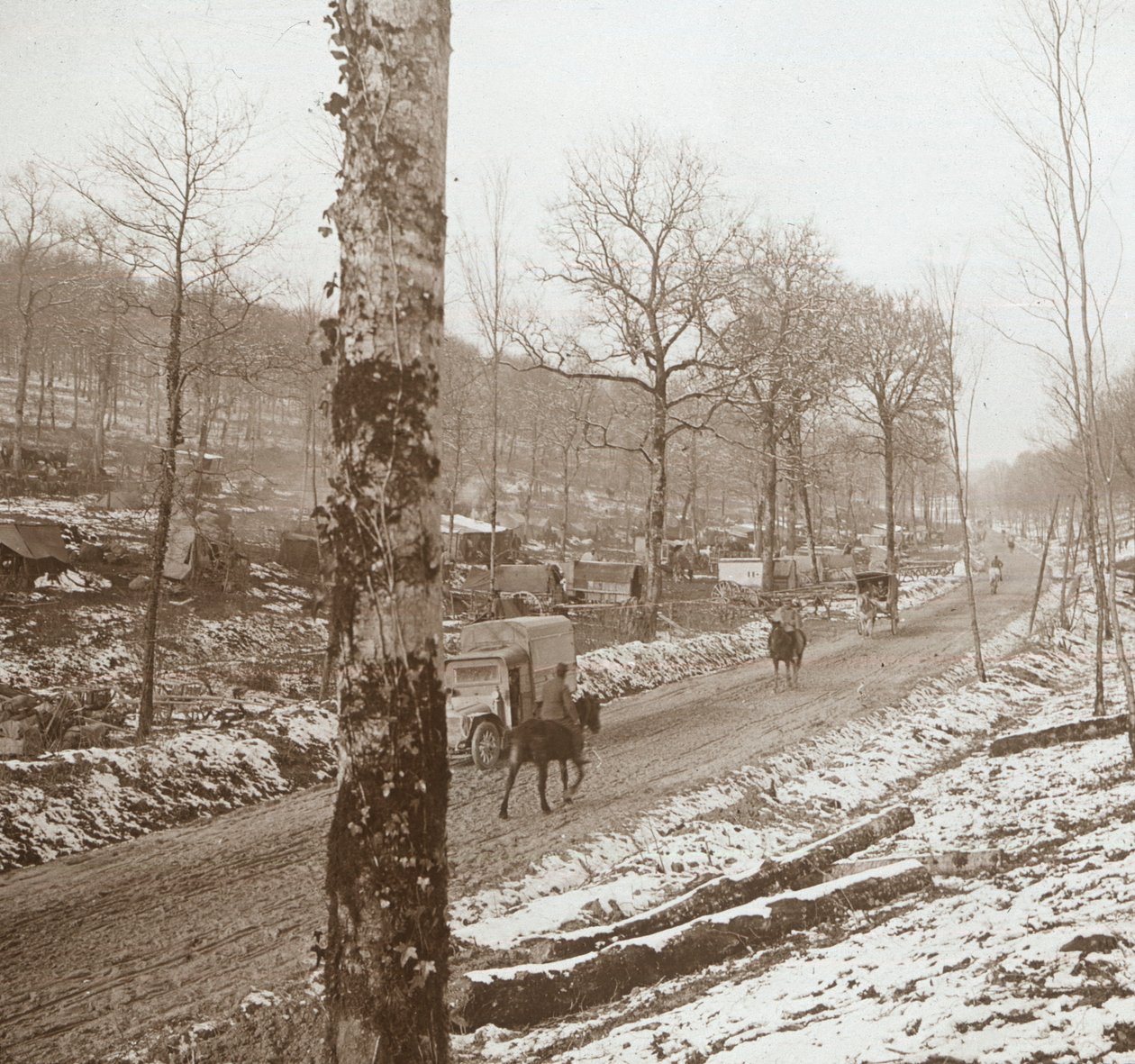 Hiver, Genicourt, nord de la France, vers 1914-1918 - Unbekannt