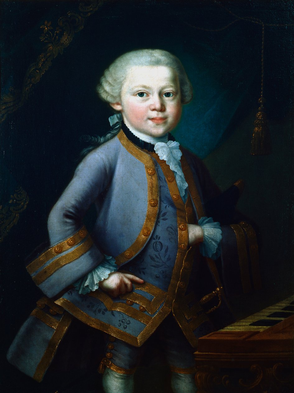Wolfgang Amadeus Mozart, compositeur autrichien, 1761 - Unbekannt