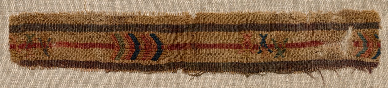 Broderie en laine, 700s - 800s - Unbekannt