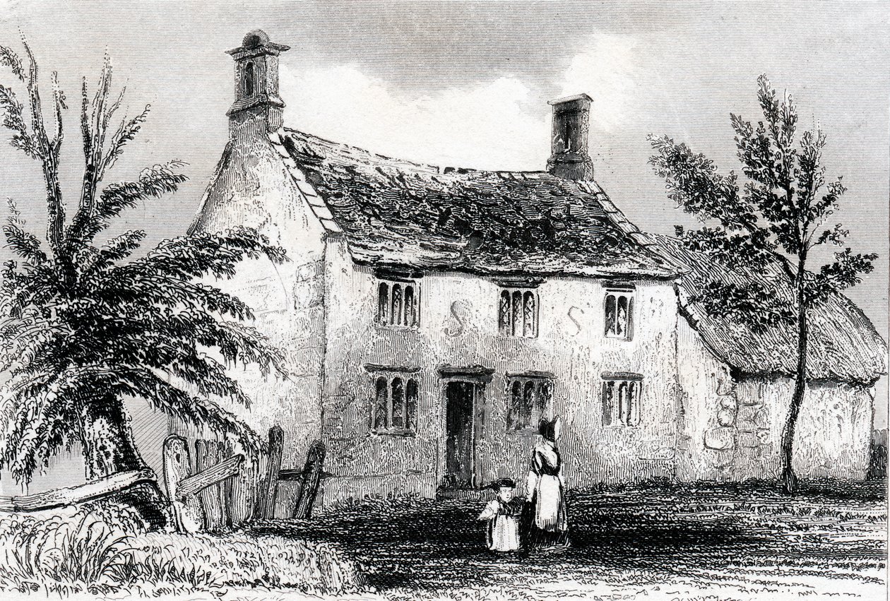 Manoir de Woolsthorpe, près de Grantham, Lincolnshire, lieu de naissance de Sir Isaac Newton, 1840 - Unbekannt