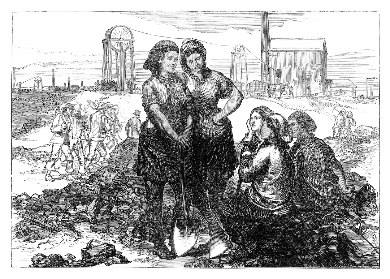 Ouvrières aux mines de Wigan, fin du XIXe siècle - Unbekannt