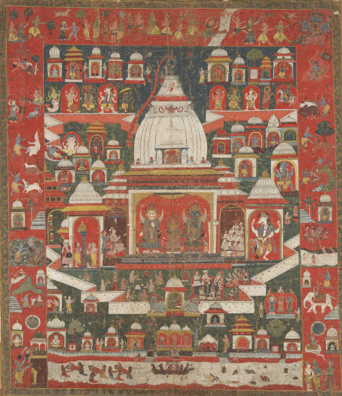 Adoration de Lord Jagannatha dans son temple à Puri - Unbekannt