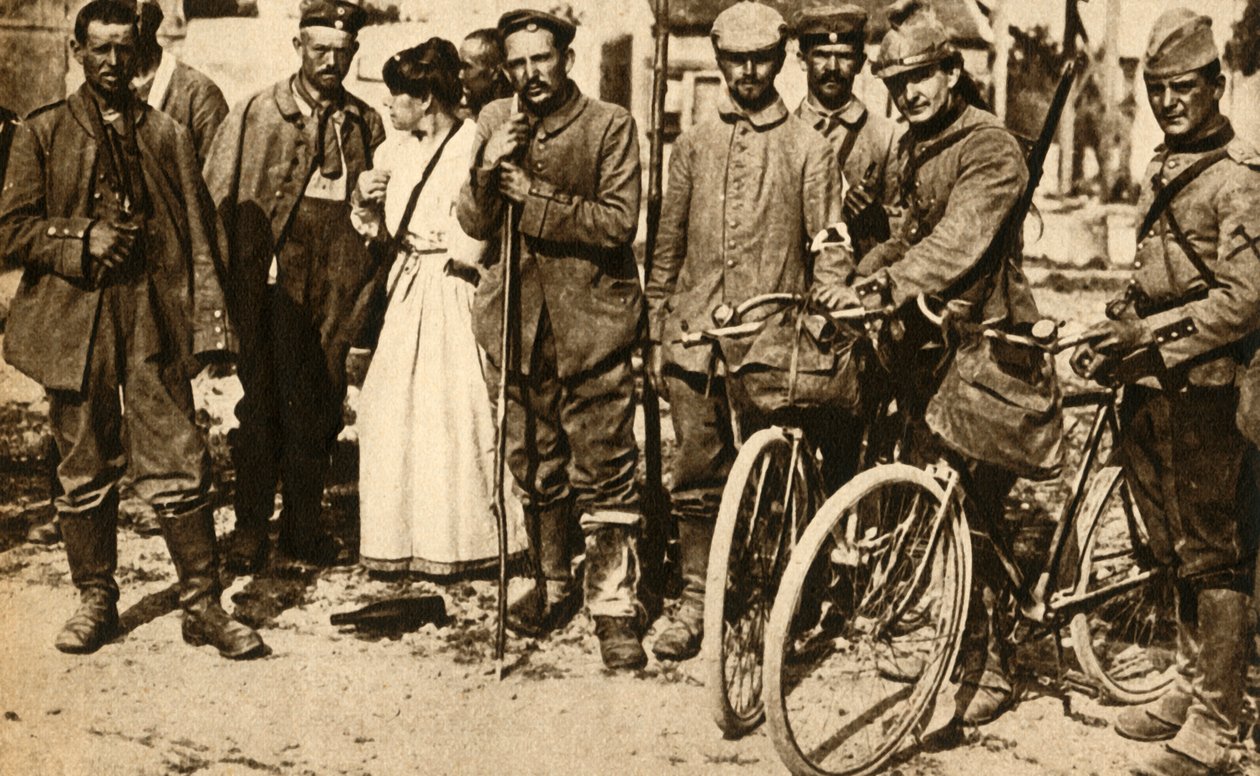 Les prisonniers allemands blessés sont soignés par la Croix-Rouge, France, Première Guerre mondiale, 1914-1918, 1933 - Unbekannt