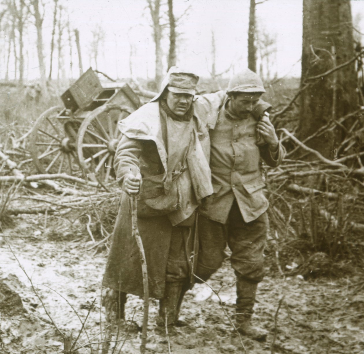 Soldat blessé, Verdun, nord de la France, 1916 - Unbekannt