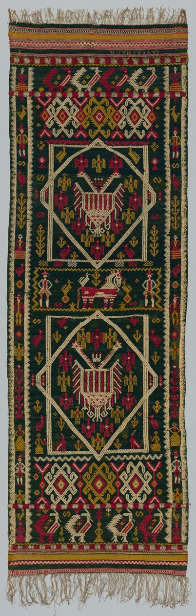 Couverture de lit ou de coffre tissée, 1700s - Unbekannt