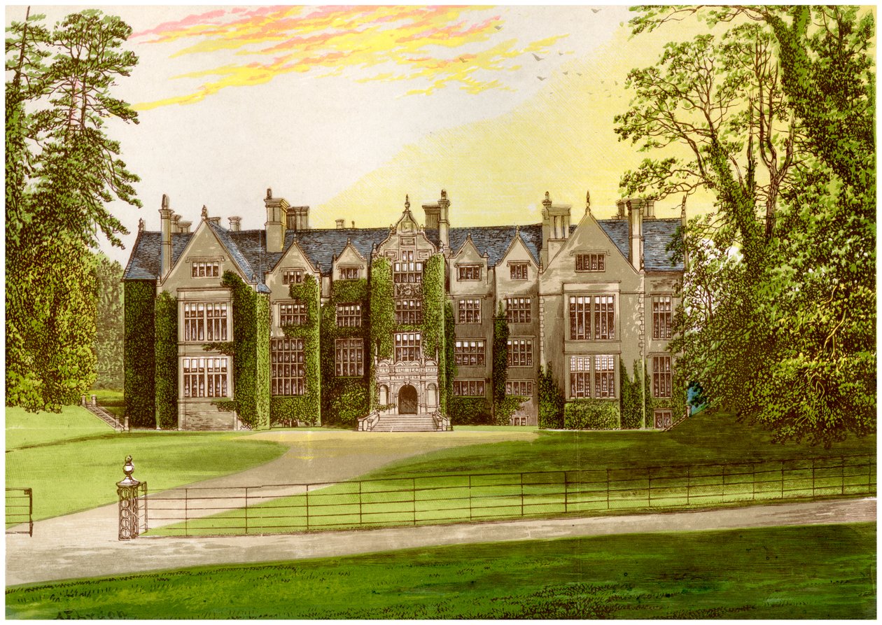 Abbaye de Wroxton, Oxfordshire, maison de la famille North, vers 1880 - Unbekannt
