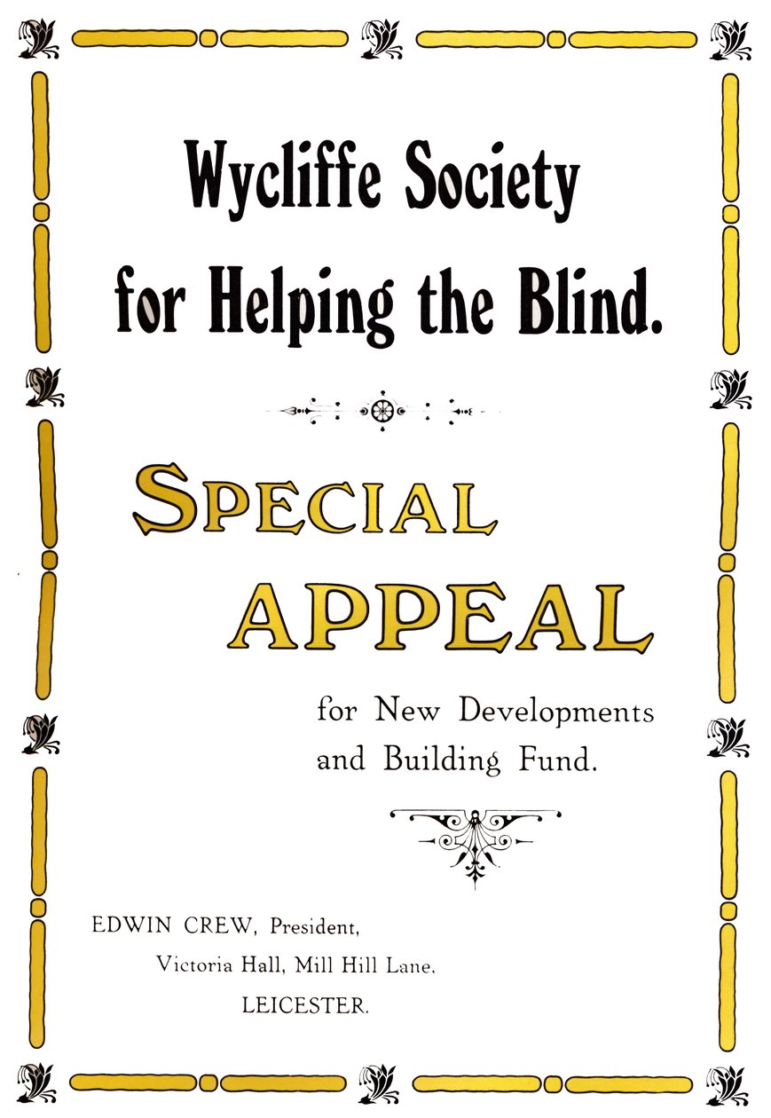 Société Wycliffe pour aider les aveugles - Unbekannt