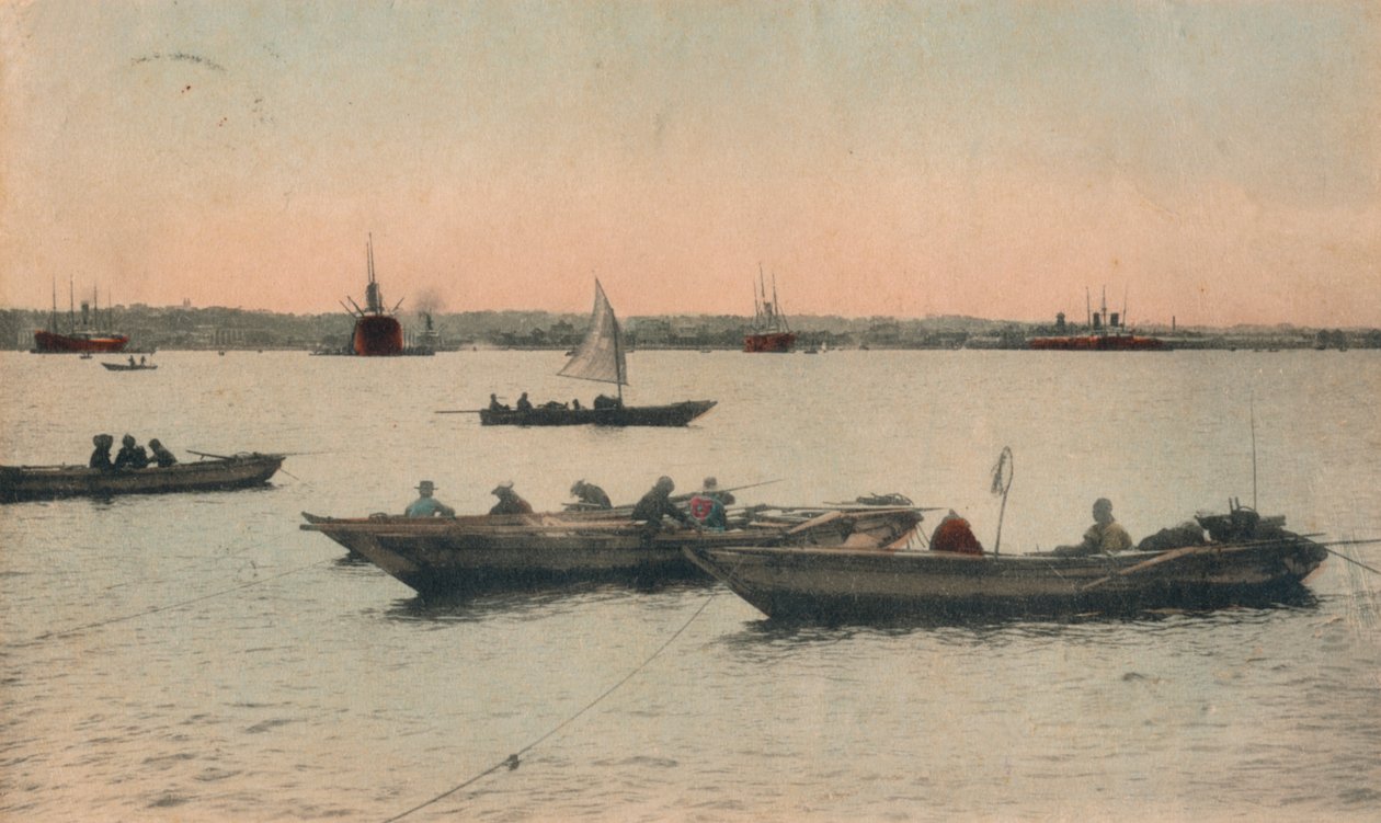 Port de Yokohama, Japon, vers 1918 - Unbekannt