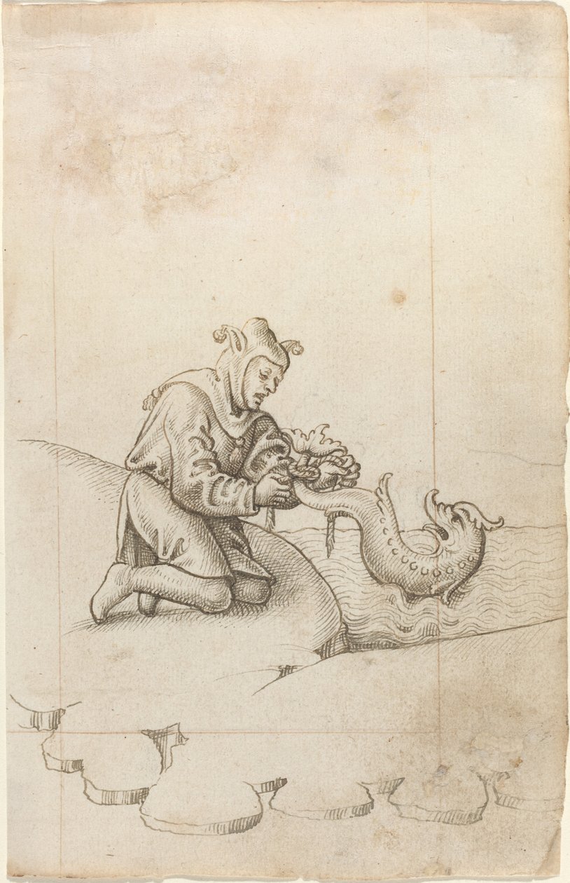 Vous attachez un dauphin par la queue [fol. 17 recto], vers 1512-1515 - Unbekannt