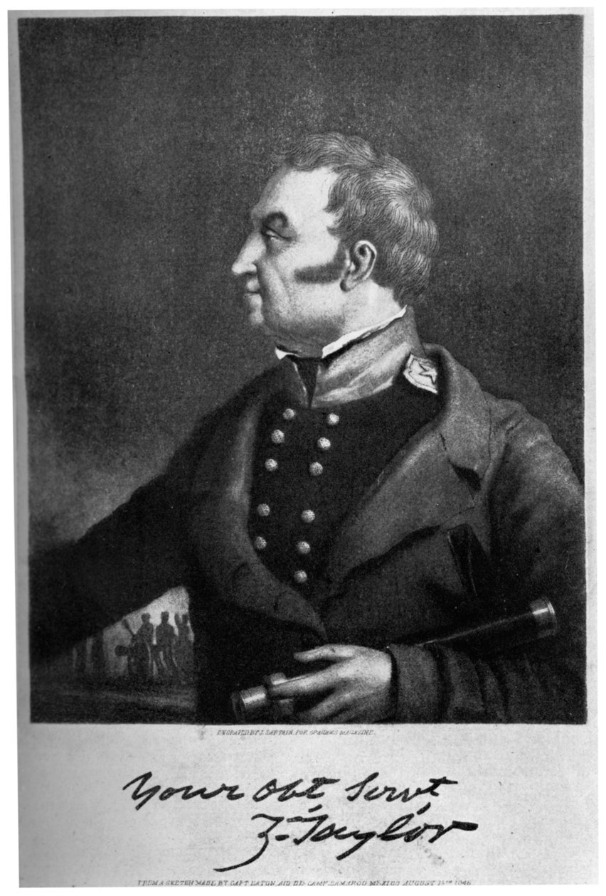 Zachary Taylor, leader militaire et homme politique américain, vers 1846, 1908 - Unbekannt