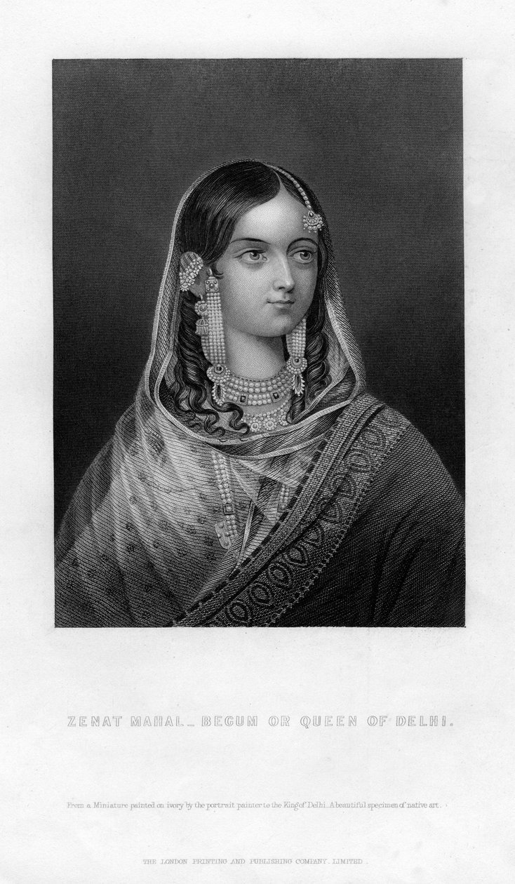 Zenat Mahal - Begum ou Reine de Delhi, 19ème siècle - Unbekannt