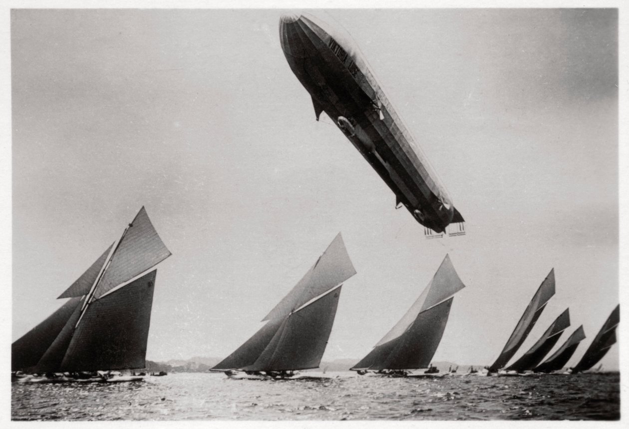 Zeppelin LZ11 Viktoria Luise en vol pendant la régate de Kiel, Allemagne, 1912 - Unbekannt