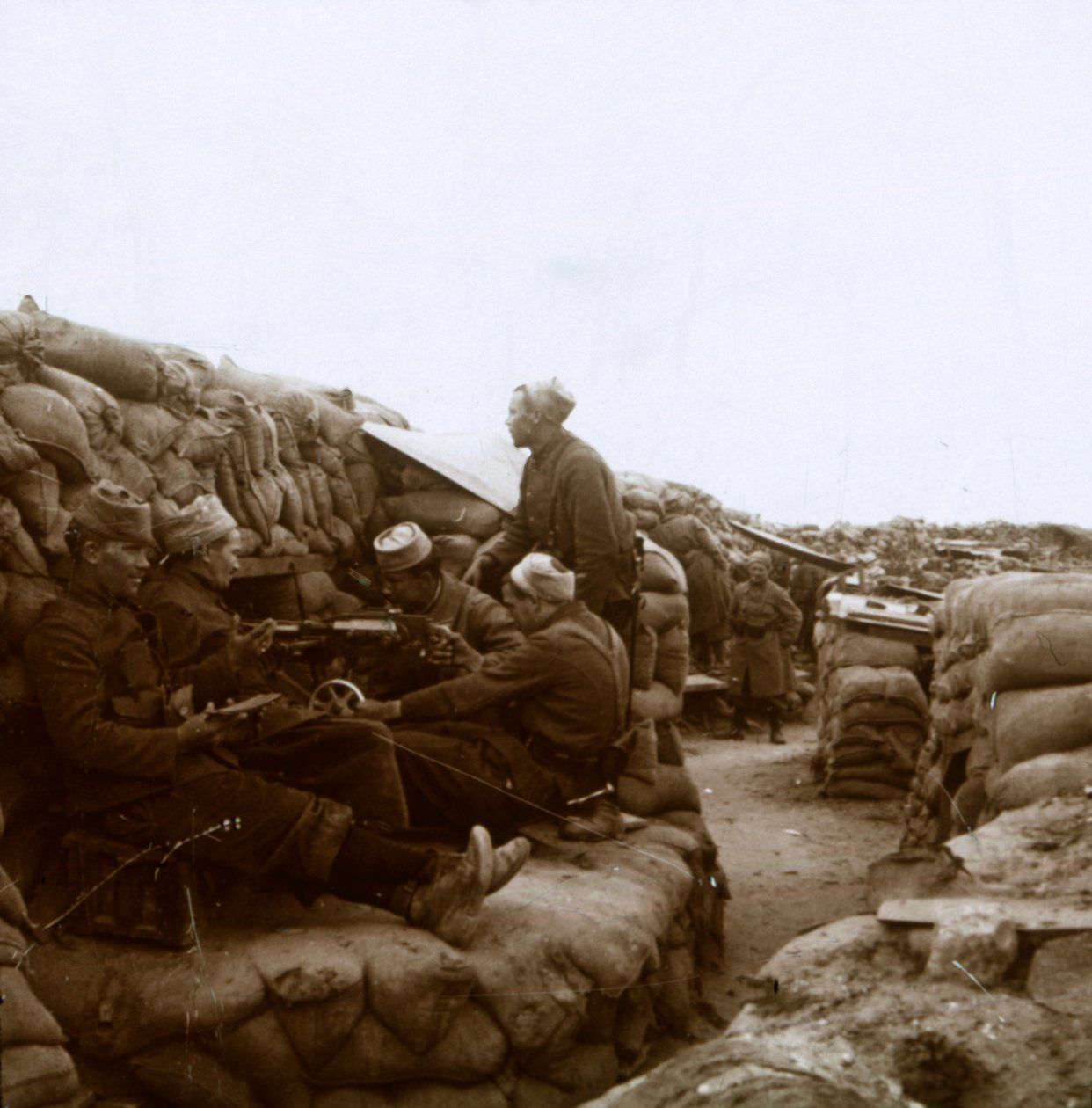 Zouaves près de la rivière Yser, Nieuwpoort, Flandre, Belgique - Unbekannt