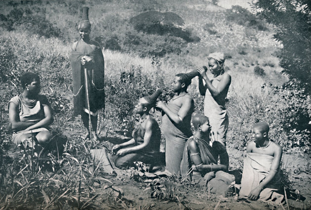 Coiffure des filles zouloues, 1912 - Unbekannt