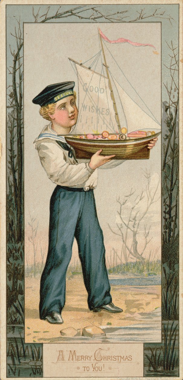 Joyeux Noël à vous, carte de Noël, 1879 - Unbekannt Unbekannt