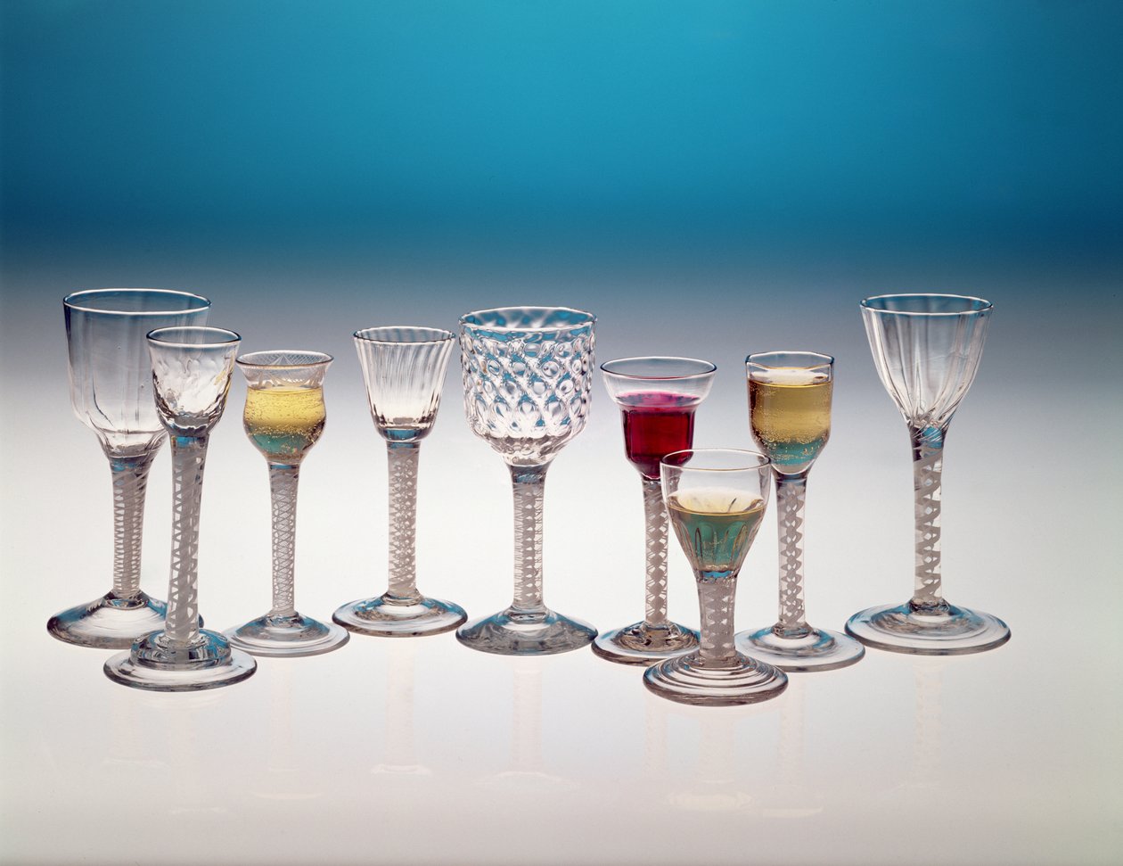 Collection de verres à vin, c.1755-60 - Unbekannt Unbekannt